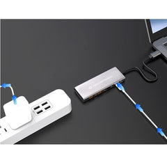 HUB USB 3.2 Gen 2 4-PORTE, 10 Gbps, 2xUSB-C, 2xUSB-A, USB PD da 100W