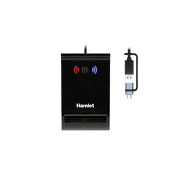HUSCR-NFCX  Lettore USB-A + USB-C di Smart Card a Contatto e Wireless NFC Carta Identità CIE 3.0, CNS, TS