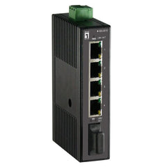 LEVELONE IES-0510 - SWITCH INDUSTRIALE 5-PORTE FAST ETHERNET, DIN-RAIL, 1x SC MM, -20°/+70°
