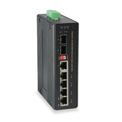 LEVELONE IES-0620 - SWITCH INDUSTRIALE 6-PORTE GIGABIT POE, 802.3at/af PoE, 126W, Voltage Booster, -40°C +75°C