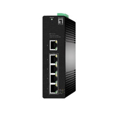 LEVELONE IGS-2105P - SWITCH INDUSTRIALE HILBERT 5-PORTE GIGABIT POE 60W SMART LITE, 4-Porte PoE 802.3at/af, DIN-RAIL, 	-40°C ~ 70°C