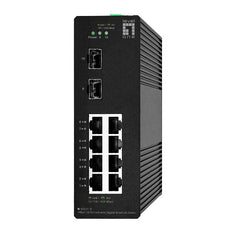 LEVELONE IGS-2110 - SWITCH INDUSTRIALE HILBERT 10-PORTE GIGABIT SMART LITE, (8x Gigabit + 2x Gigabit SFP), DIN RAIL, -40°C to 75°C