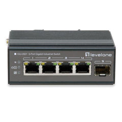 LEVELONE IGU-0501 - SWITCH INDUSTRIALE 5-PORTE GIGABIT DIN-RAIL, -40°/+75°