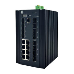 LEVELONE IGU-2072 - SWITCH INDUSTRIALE MANAGED L2 Plus a 20 porte, 8x 1GbE RJ45, 8x 1GbE SFP, 4x 1/2,5GbE SFP