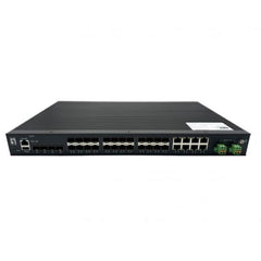 LEVELONE IGX-2872 - SWITCH INDUSTRIALE Gestito L2 Plus a 28 Porte, 8x Combo SFP/RJ45, 16x porte SFP 100/1000BASE-X, 4x porte SFP+ 1/2.5/10GbE, 19", 1AC/2DC, da -40°C a 80°C