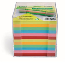 CUBO PORTA FOGLIETTI COLORATI