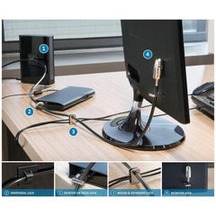 KIT BLOCCAGGIO 2.0 PER DESKTOP E PERIFERICHE