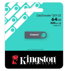DataTraveler SE9 G3 64GB Dark Nickel con packaging a basso impatto ambientale