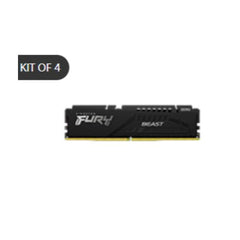 128GB 5200MT/s DDR5 CL40 DIMM (Kit of 4) FURY Beast Black XMP