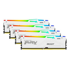 64GB 5200MT/s DDR5 CL40 DIMM (Kit of 4) FURY Beast White RGB XMP