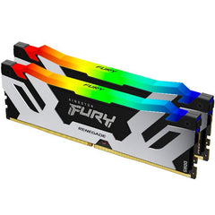 Kingston - FURY 32GB (2x16GB) DDR5 6400MT/s CL32 Renegade Silver/Black RGB XMP