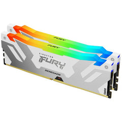 Kingston FURY 32GB 7600MT/s DDR5 CL38 DIMM (Kit da 2) Renegade RGB Bianco XMP