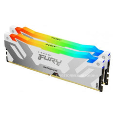 Kingston FURY 32GB 8000MT/s DDR5 CL38 DIMM (Kit da 2) Renegade RGB Bianco XMP