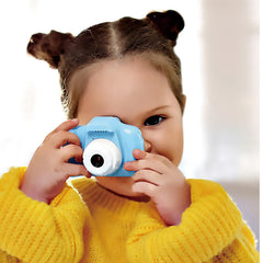 KIDSCAMERA3 - Fotocamera per bambini, schermo colorato, filtri e cornici da applicare alle foto, scatta foto, registra video e audio, espandibile con scheda MicroSD [TECH for KIDS]