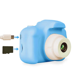 KIDSCAMERA3 - Fotocamera per bambini, schermo colorato, filtri e cornici da applicare alle foto, scatta foto, registra video e audio, espandibile con scheda MicroSD [TECH for KIDS]