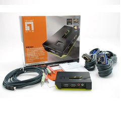 LEVELONE KVM-0221 - KVM SWITCH 2-PORTE USB VGA con supporto Audio