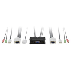 LEVELONE KVM-0223 - KVM SWITCH 2-PORTE USB VGA con Supporto Audio
