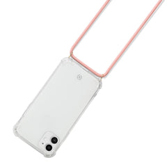 LACET - Cover trasparente in TPU morbida con laccio da collo regolabile incluso compatibile con Apple iPhone 12 Mini