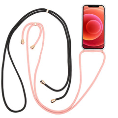 LACET - Cover trasparente in TPU morbida con laccio da collo regolabile incluso compatibile con Apple iPhone 12 Pro Max