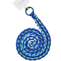 LACETBRAIDED - Laccio da collo lunghezza 1.2 mt in Nylon con badge trasparente universale per smartphone [SUMMER]