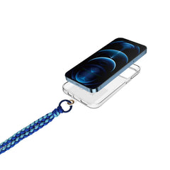 LACETBRAIDED - Laccio da collo lunghezza 1.2 mt in Nylon con badge trasparente universale per smartphone [SUMMER]