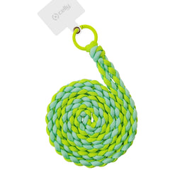 LACETBRAIDED - Laccio da collo lunghezza 1.2 mt in Nylon con badge trasparente universale per smartphone [SUMMER]