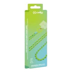 LACETBRAIDED - Laccio da collo lunghezza 1.2 mt in Nylon con badge trasparente universale per smartphone [SUMMER]