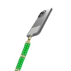 LACETCHAIN - Laccio da collo lunghezza 1.2 mt in Nylon con badge trasparente universale per smartphone [SUMMER]