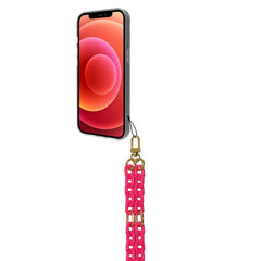 LACETCHAIN - Laccio da collo lunghezza 1.2 mt in Nylon con badge trasparente universale per smartphone [SUMMER]