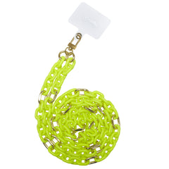 LACETCHAIN - Laccio da collo lunghezza 1.2 mt in Nylon con badge trasparente universale per smartphone [SUMMER]