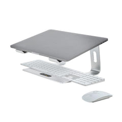 Supporto per PC Portatile da scrivania in Alluminio/Argento supporta fino a 5 kg