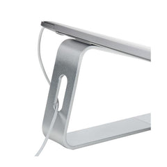 Supporto per PC Portatile da scrivania in Alluminio/Argento supporta fino a 5 kg