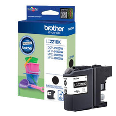Cartuccia inchiostro Nera Brother LC221BK