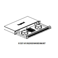 CASSETTO FO 1U CON 12 SCD MM NERO