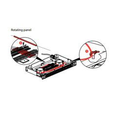CASSETTO FO 1U CON 12 SCD SM NERO