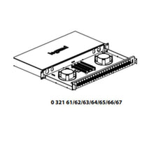 CASSETTO FO 1U CON 12 SCD SM NERO