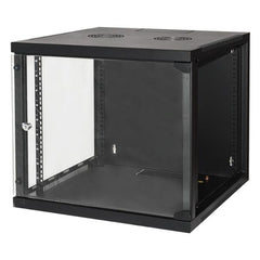 ARMADIO RACK 19" 9 UNITA' DA MURO (A)490X (L)540 X PROFONDITA' 600 MM. COLORE NERO
