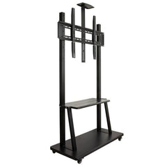 SUPPORTO TV GRANDE FORMATO 42-100" MAX VESA 600X900 CON RIPIANO PER DISPOSITIVI E SUPPORTO TELECAMERA