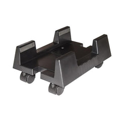 SUPPORTO COMPUTER VERTICALE CON RUOTE COLORE NERO
