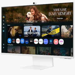 S32FM801  Smart Monitor, UHD con USB-C, Slim Fit Camera, Speaker e Telecomando