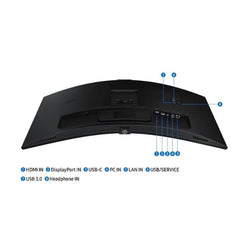 S34C65V  Monitor HRM, WQHD, Docking con USB-C, LAN Port e Webcam