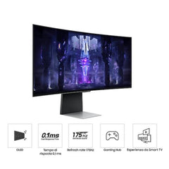 S34G85SD  Gaming Monitor, WQHD, QD-OLED, 175Hz con Piattaforma Smart