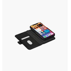 Lynge - Custodia in Pelle per iPhone 12 mini - Nero