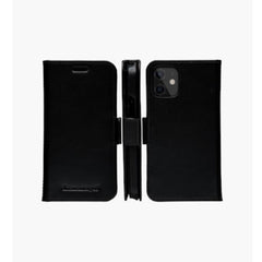 Lynge - Custodia in Pelle per iPhone 12 mini - Nero