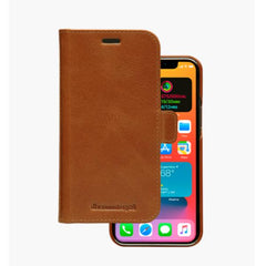 Lynge - Custodia in Pelle per iPhone 12/12 Pro - Cuoio