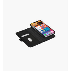 Lynge - Custodia in Pelle per iPhone 12/12 Pro- Nero