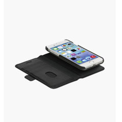 Lynge - Custodia in Pelle per iPhone SE/8/7/6 Series - Nero