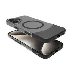 MAGDUAL - Cover trasparente con finitura soft touch compatibile con la tecnologia Magsafe per Apple iPhone 16  [IPHONE 16 CASES]