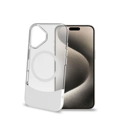 MAGDUAL - Cover trasparente con finitura soft touch compatibile con la tecnologia Magsafe per Apple iPhone 16  [IPHONE 16 CASES]