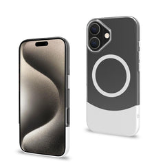 MAGDUAL - Cover trasparente con finitura soft touch compatibile con la tecnologia Magsafe per Apple iPhone 16  [IPHONE 16 CASES]